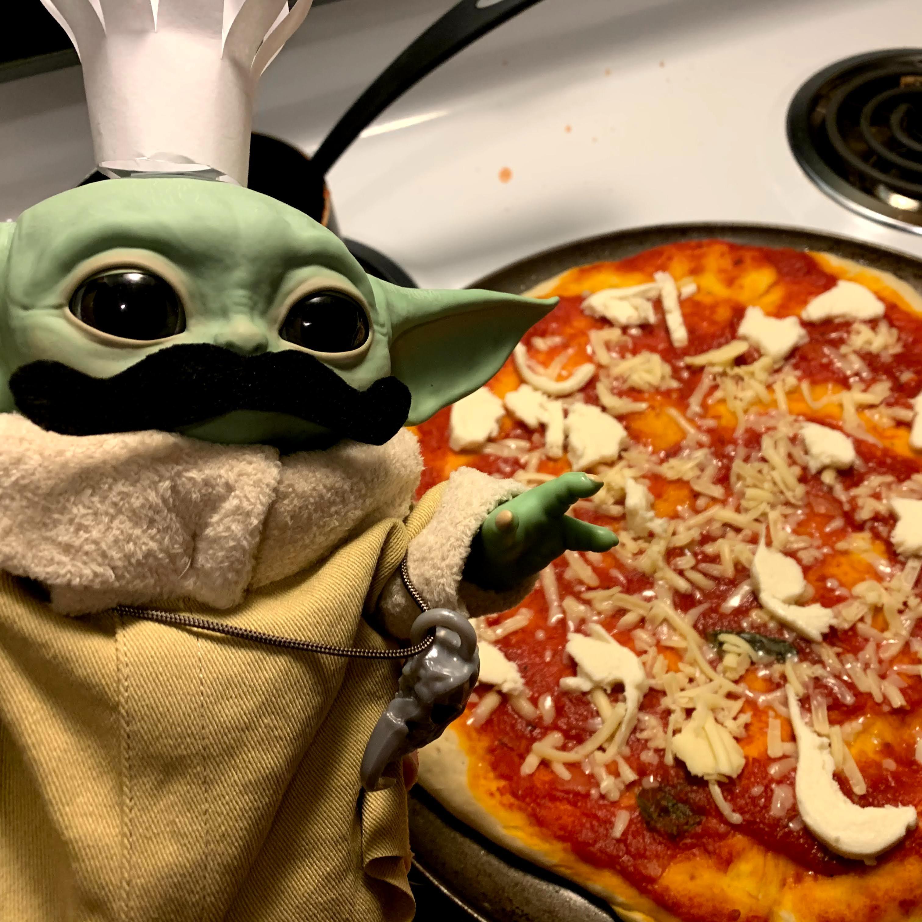 Baby Yoda Pizza Pie