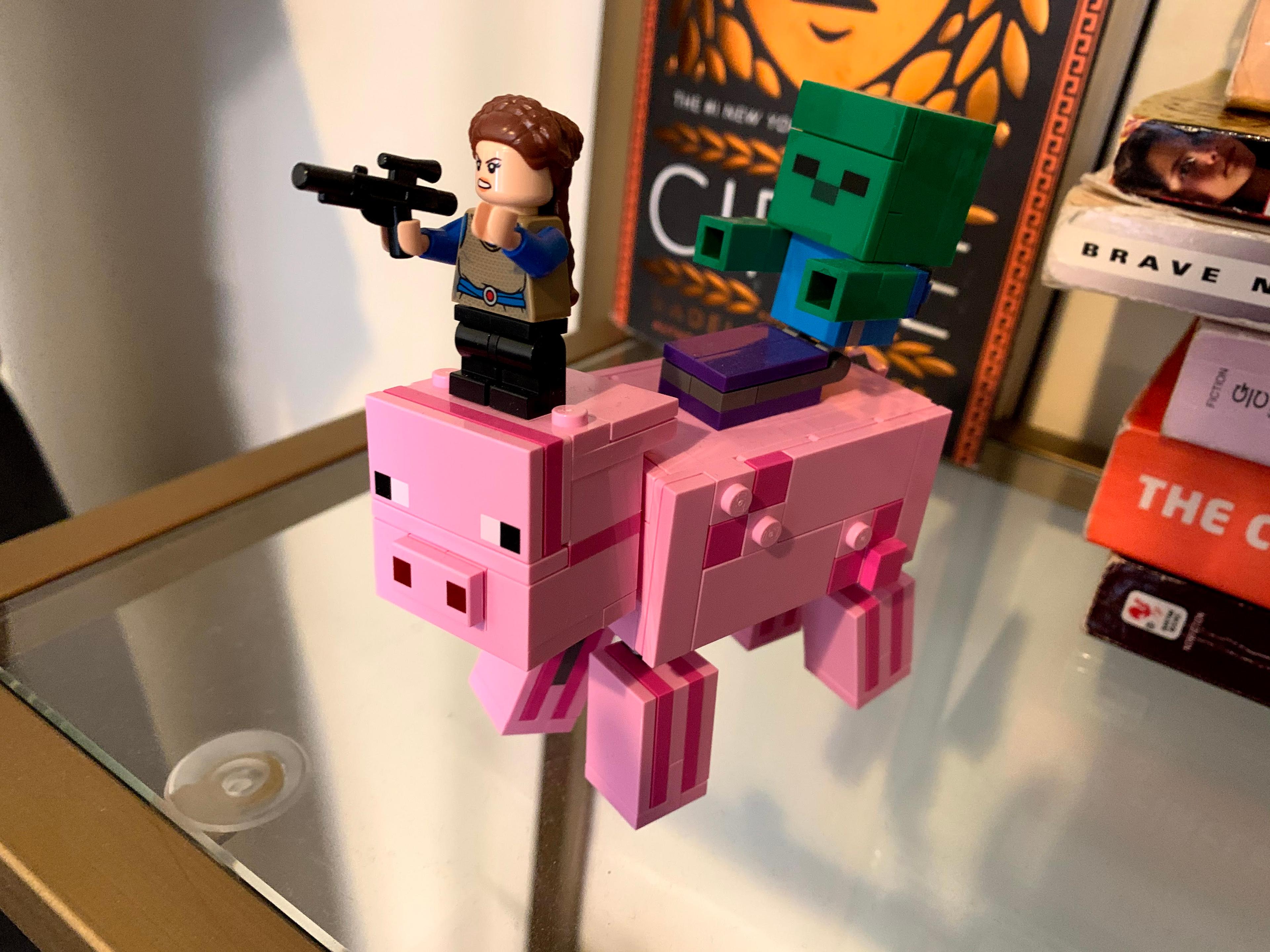 Leia, Creeper, and Pig